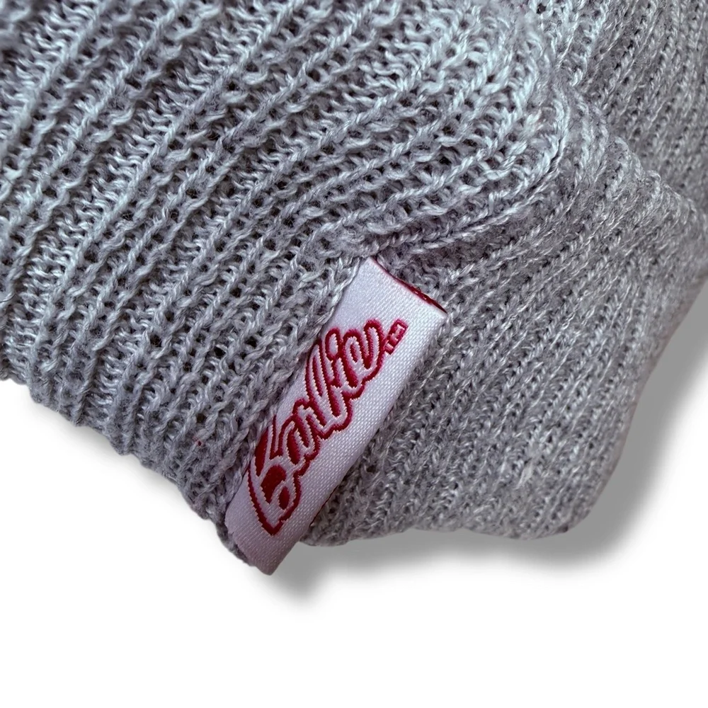 Barbie Girls Cuffed Knit‎ Beanie Hat 2016 Gray Barbie & Friends Nostalgic Winter
